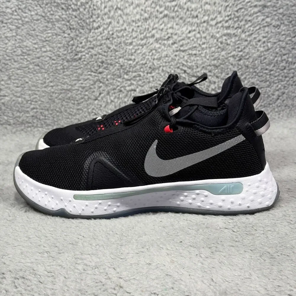 Nike PG 4 Mens Size 7 Basketball Shoes Sneakers Black Light Smoke Gray